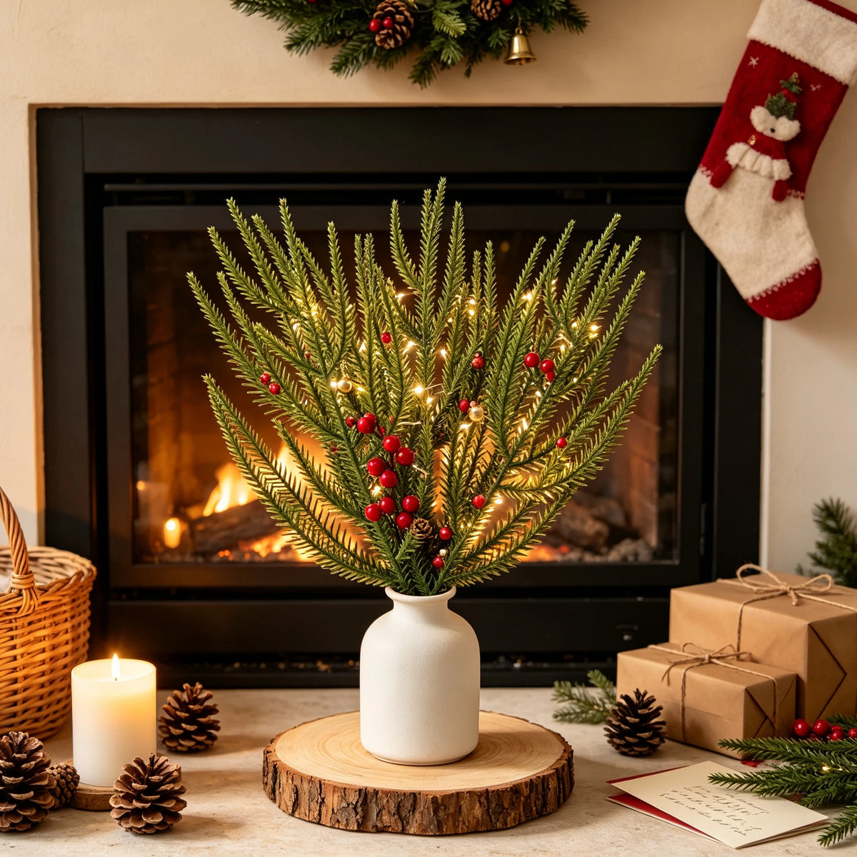 Artificial Pine Branches 20/40 Pcs – Christmas & Home Decor Artificial Pine Branches Babs