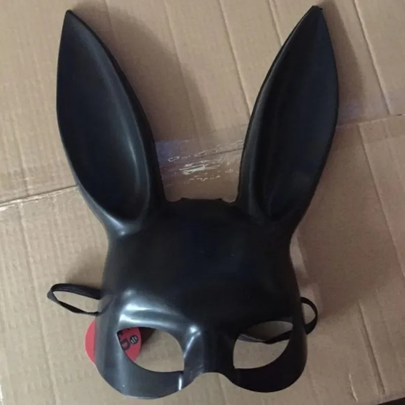 12pcs Black Bunny Rabbit Ear Masks – Party Masquerade Costume Masquerade Party Mask Babs