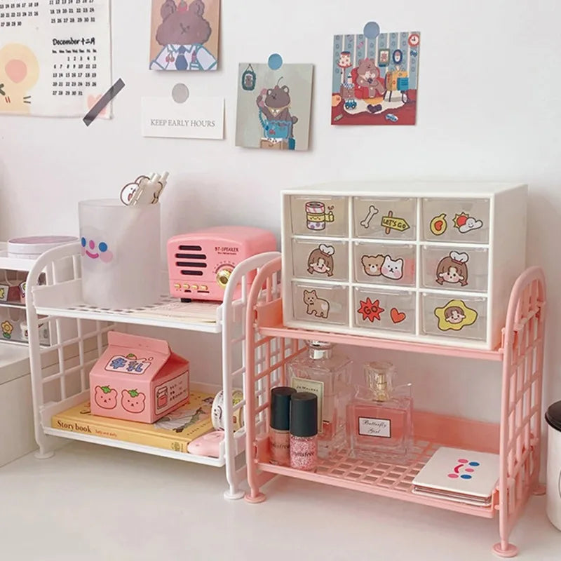Multi-Tier Desktop Storage Shelf Organizer – Home & Office Desktop Storage Shelf Babs