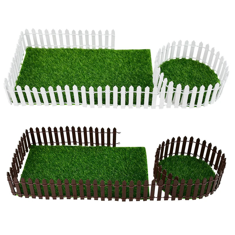 Mini Wooden Fence for Fairy Garden, Dollhouse & DIY Crafts Miniature Wooden Fence Babs