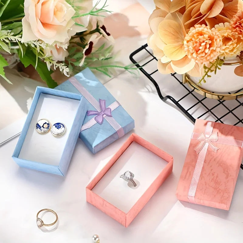 4pcs Butterfly Jewelry Gift Boxes with Lids & Bows | Set of 4 Jewelry Gift Boxes Babs