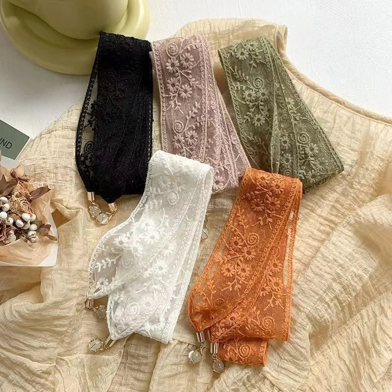 Vintage Floral Lace Hair Band – Boho Bowknot Braided Hairband Braided Hairband Babs
