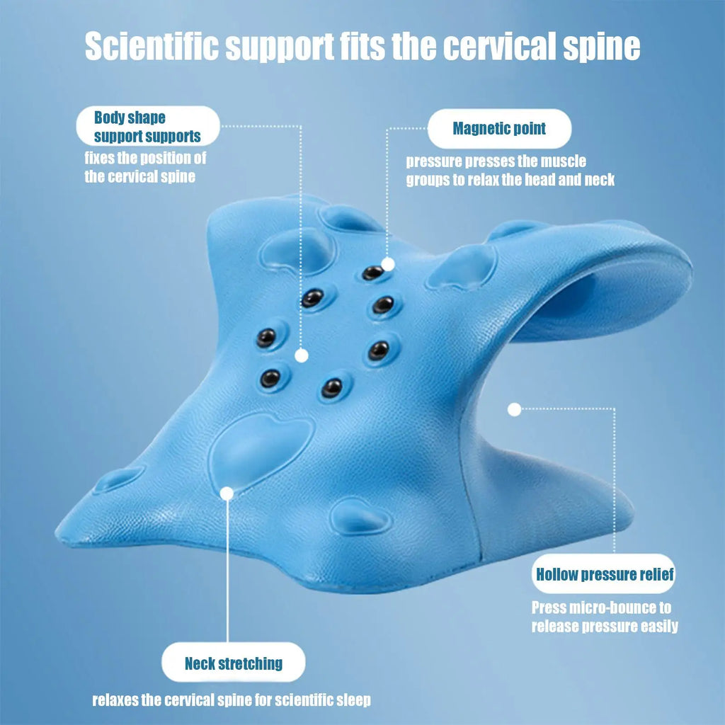 C-Shape Neck Stretcher & Shoulder Relaxer Massage Pillow Neck Stretcher Pillow Babs