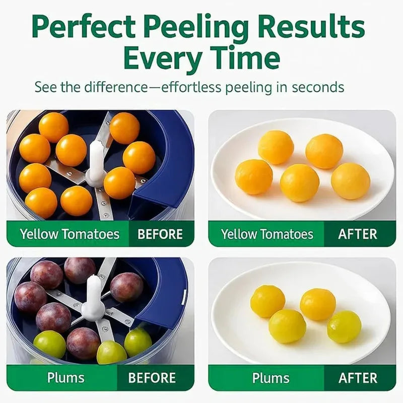Electric Automatic Fruit & Garlic Peeler – USB Rechargeable Electric Fruit Peeler Babs