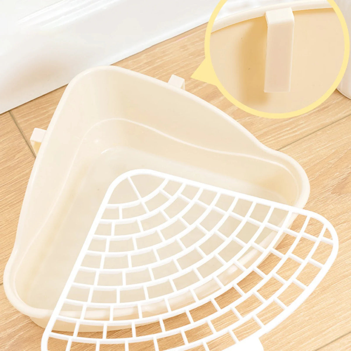 Corner Litter Tray for Rabbits, Ferrets & Small Pets Small Pet Litter Tray Babs