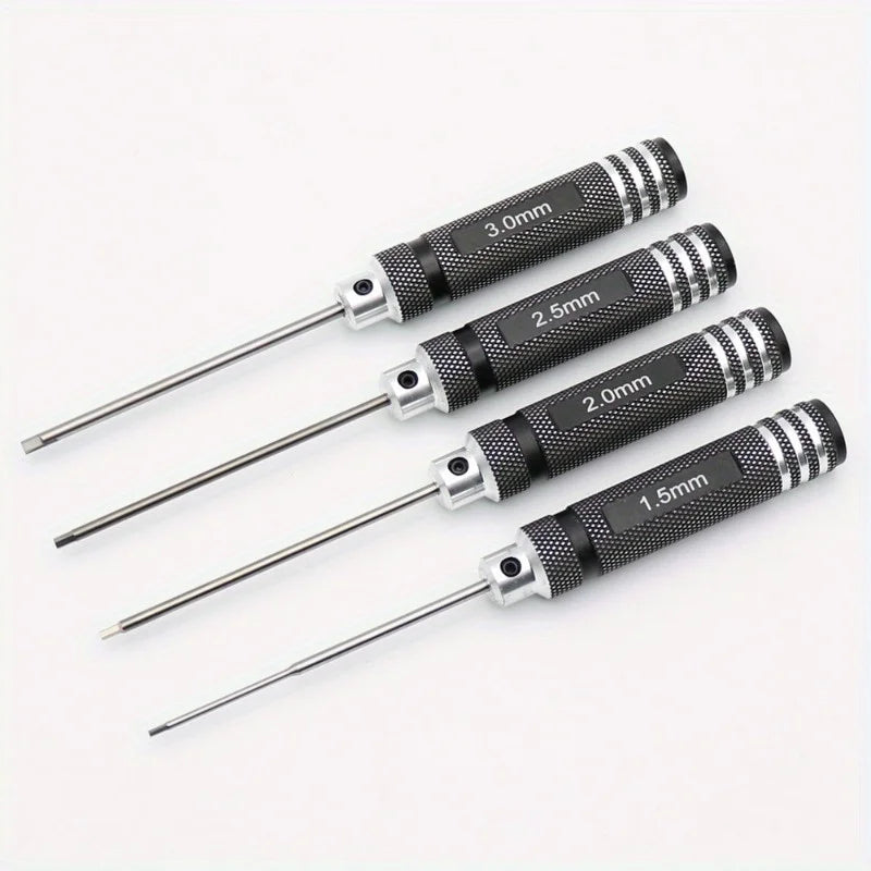 4-Piece Hex Driver Allen Wrench Set for RC Cars 1.5–3.0mm Hex Driver Set Babs
