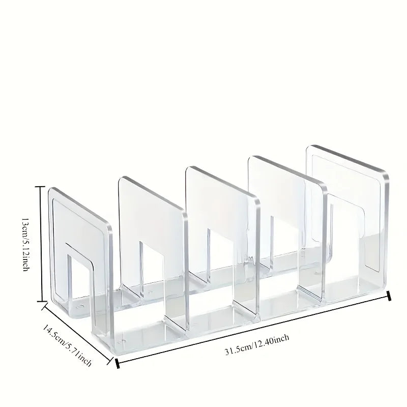4-Panel Kids Shoe Rack – Wardrobe Organizer | ABS Storage Kids Shoe Rack Babs Clear