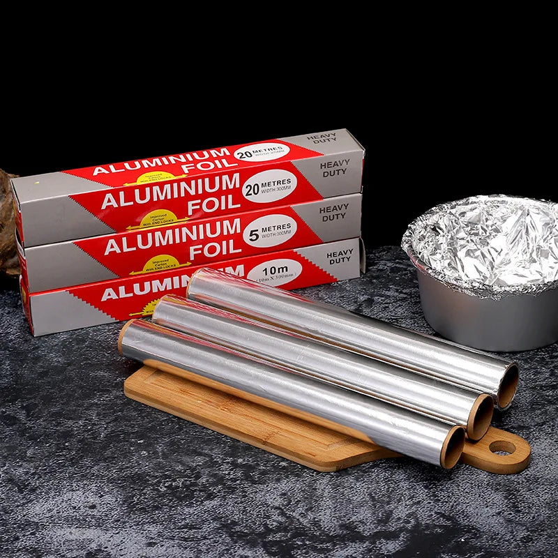 Heavy-Duty Aluminum Foil Roll 30cm – Oven, Grill & Air Fryer Aluminum Foil Roll Babs