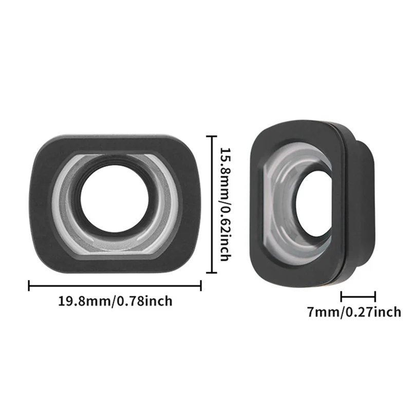 Wide-Angle Lens Filter for DJI FLIP – 100° FOV, HD Glass Camera Lens Filter Babs