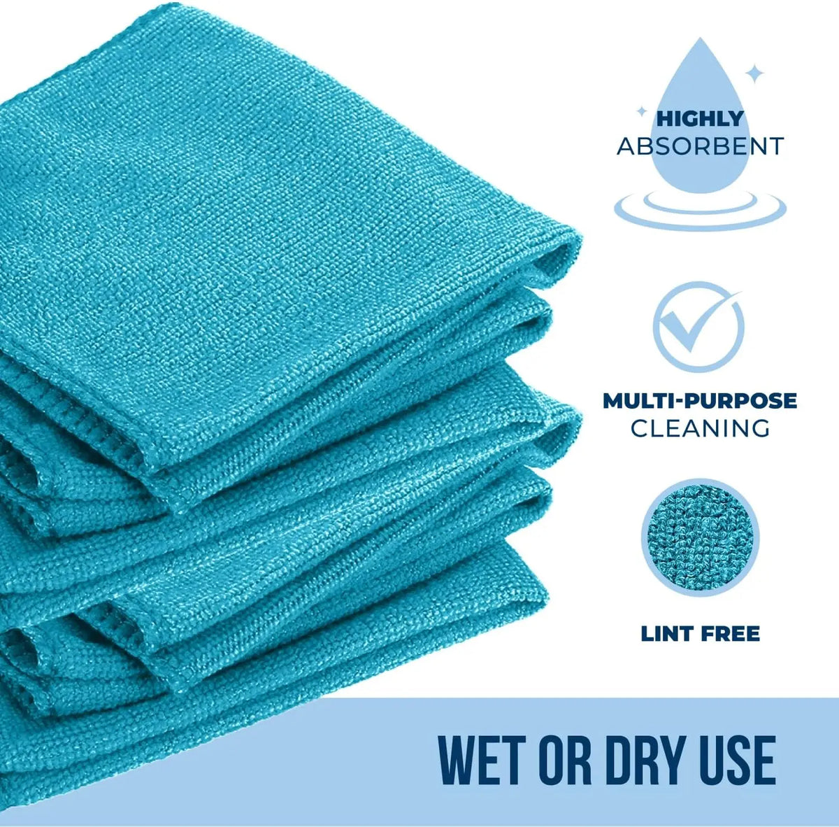 Microfiber Cleaning Cloth Set 1-400Pcs – Quick-Drying, Multi-Color Microfiber Cleaning Cloth Babs