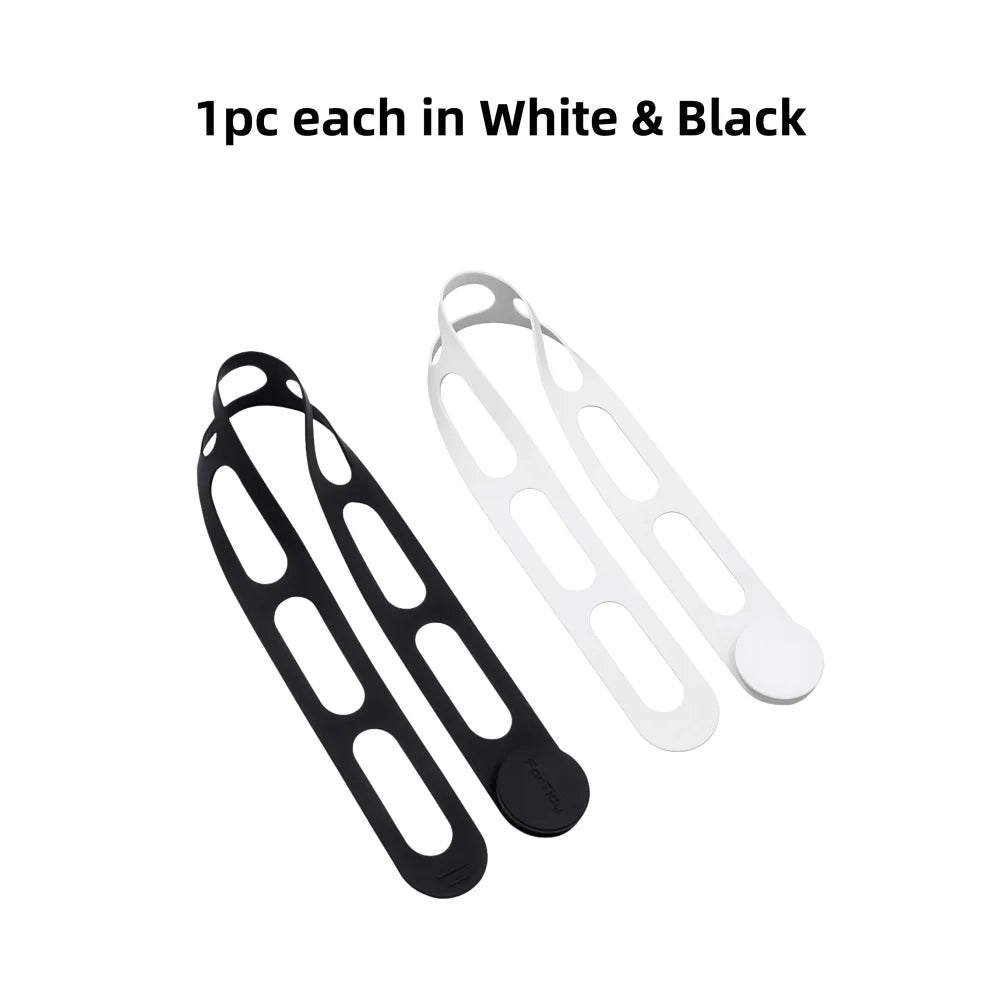 54cm Silicone Elastic Lid Strap – Kitchen, Camping & Yoga Silicone Lid Strap Babs white 1 and black 1