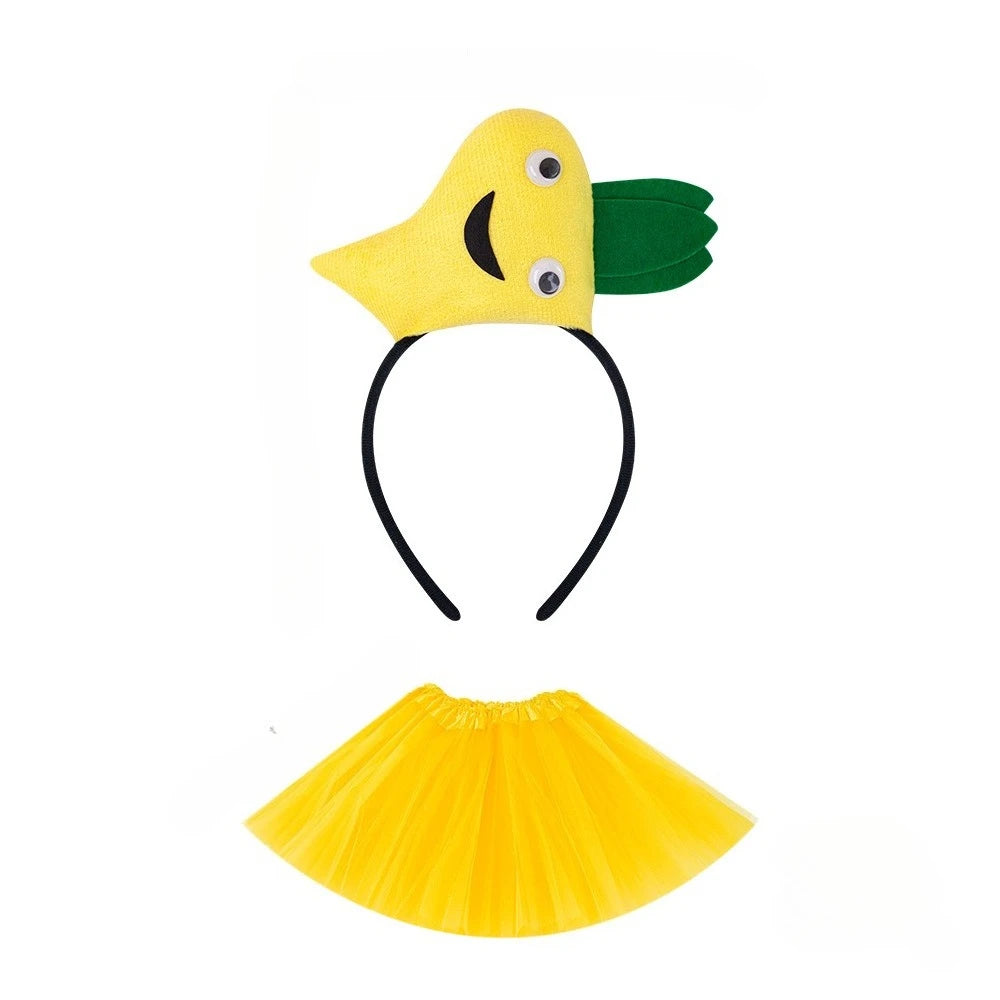 Cute Carrot Hair Hoop – Cosplay Headwear for Kids & Adults Costume Hair Hoop Babs yellow headbandskirt for teens or women