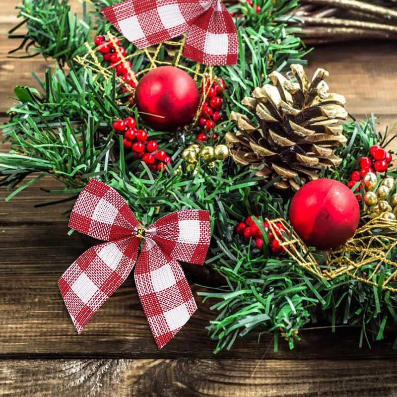 Christmas Bows Xmas Tree Ornaments – DIY Wreath & Gift Wrap Christmas Bow Ornaments Babs