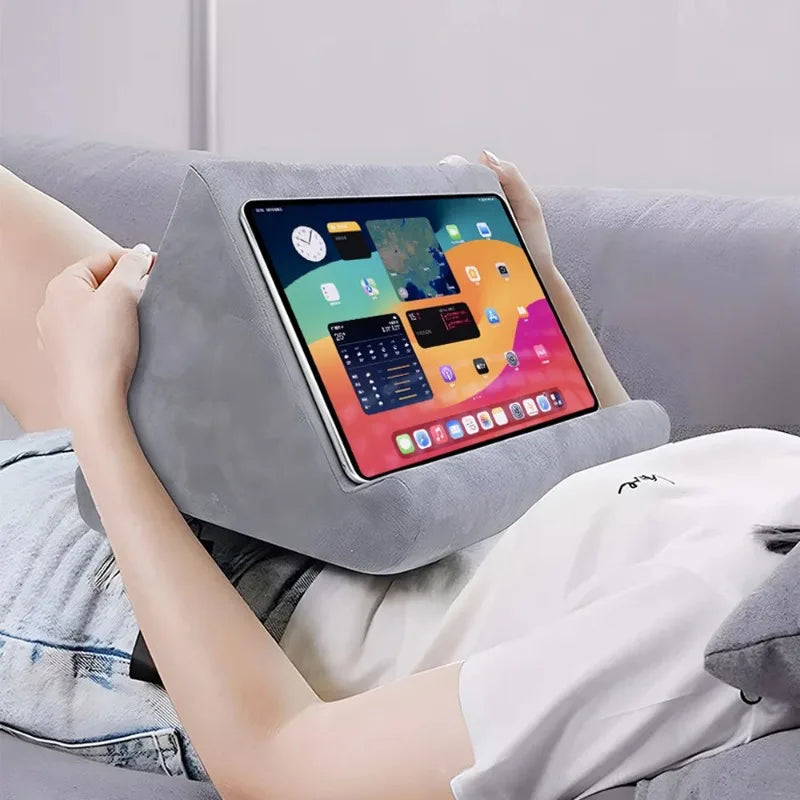 Sponge Pillow Tablet Holder – Multi-Angle Stand for iPad & Phone Tablet Pillow Stand Babs