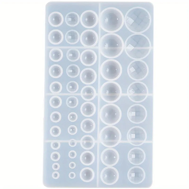 Silicone Resin Casting Mold – Round Earring & Jewelry DIY Resin Casting Mold Babs