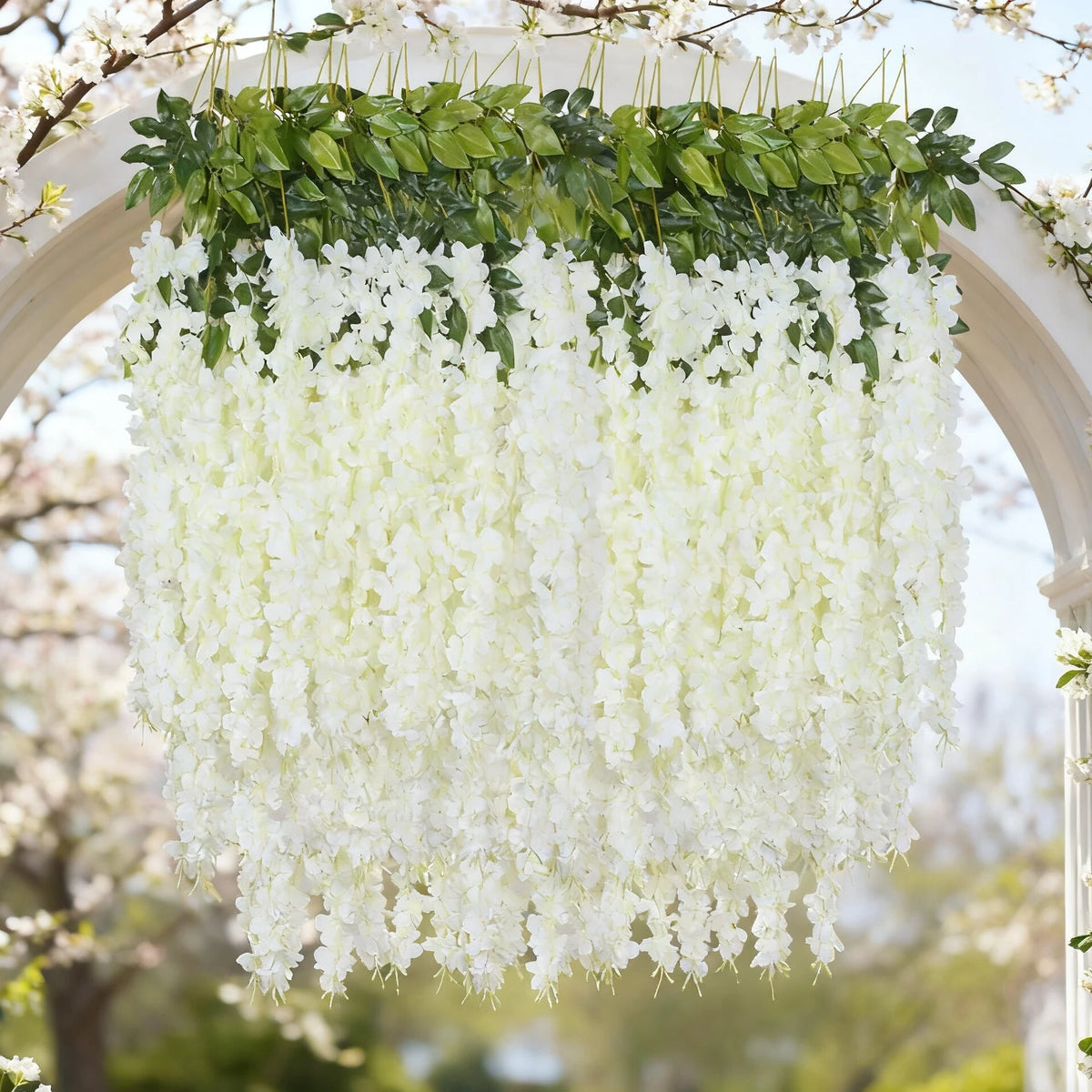 12Pcs Silk Artificial Flower Rattan Vines – Wedding & Home Decor Artificial Flower Vine Babs