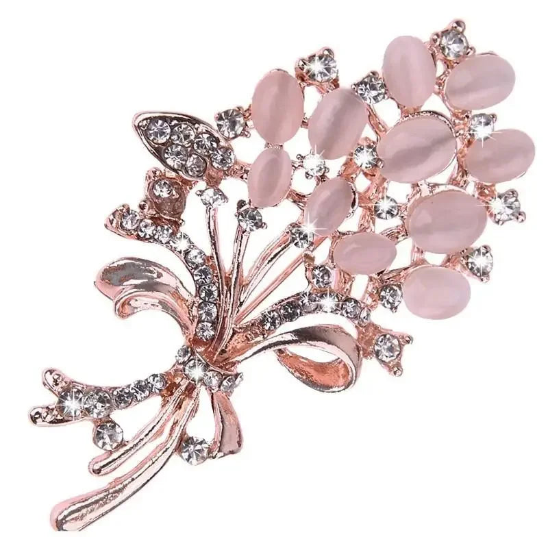 Women's Flower Brooch Pin – Zinc Alloy Fashion Jewelry Gift Fashion Brooch Pin Babs 1pcs