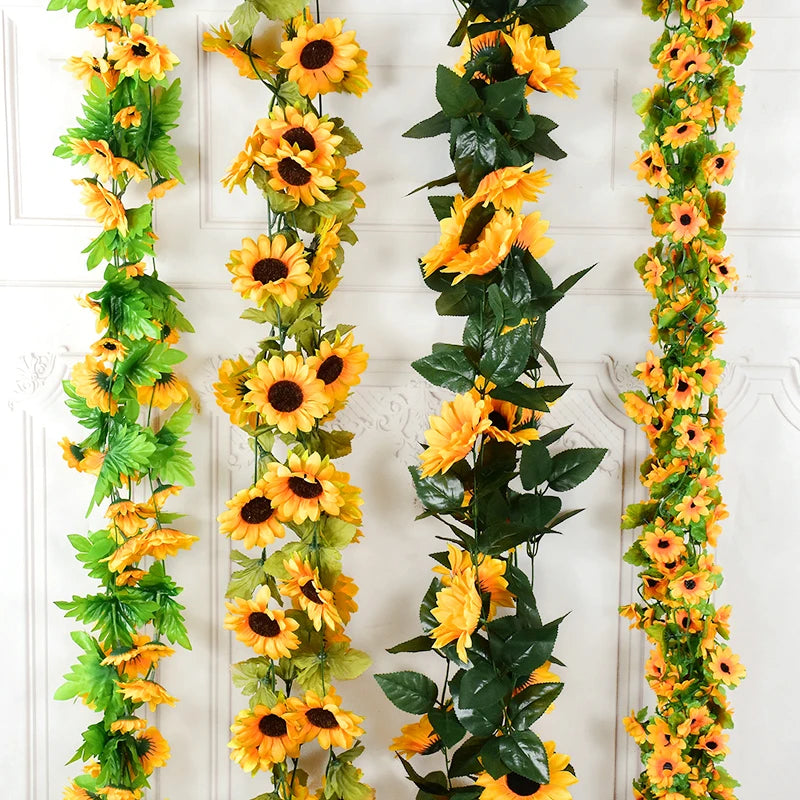 Sunflower Silk Vine Garland for Wedding Arch & Home Décor Artificial Flower Garland Babs