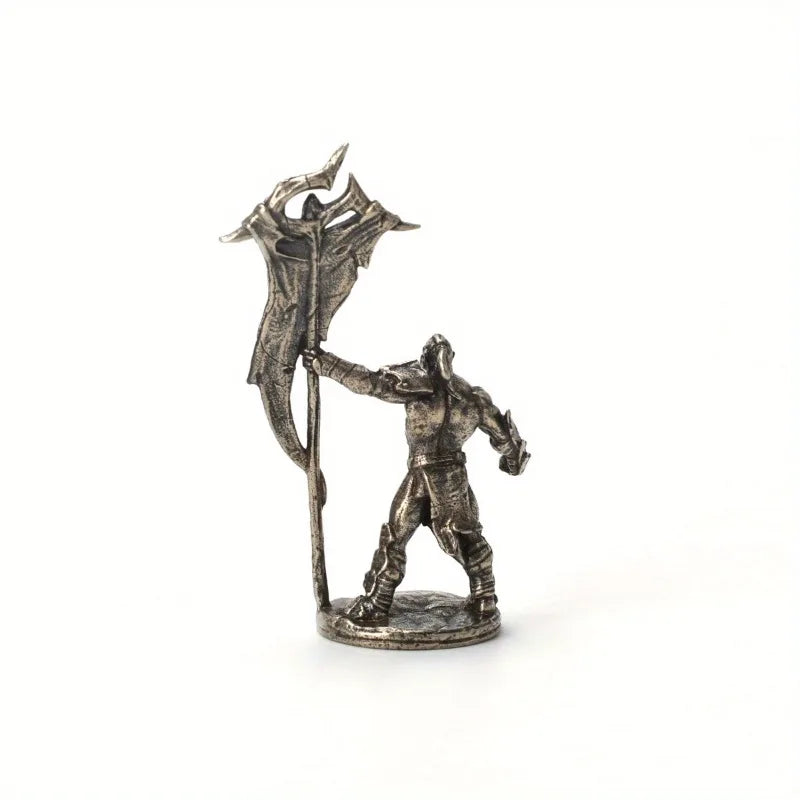 Vintage Brass Orc Miniature Figurine – Desktop Fantasy Ornament Miniature Figurine Babs
