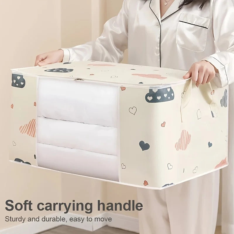 Large Foldable Non-Woven Storage Bag – Quilt & Clothing Organizer Foldable Storage Bag Babs