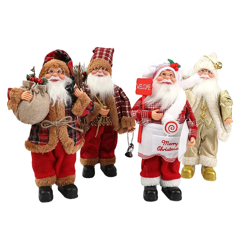 Standing Santa Claus Figurine – Christmas Statue & Xmas Decor Christmas Figurine Babs