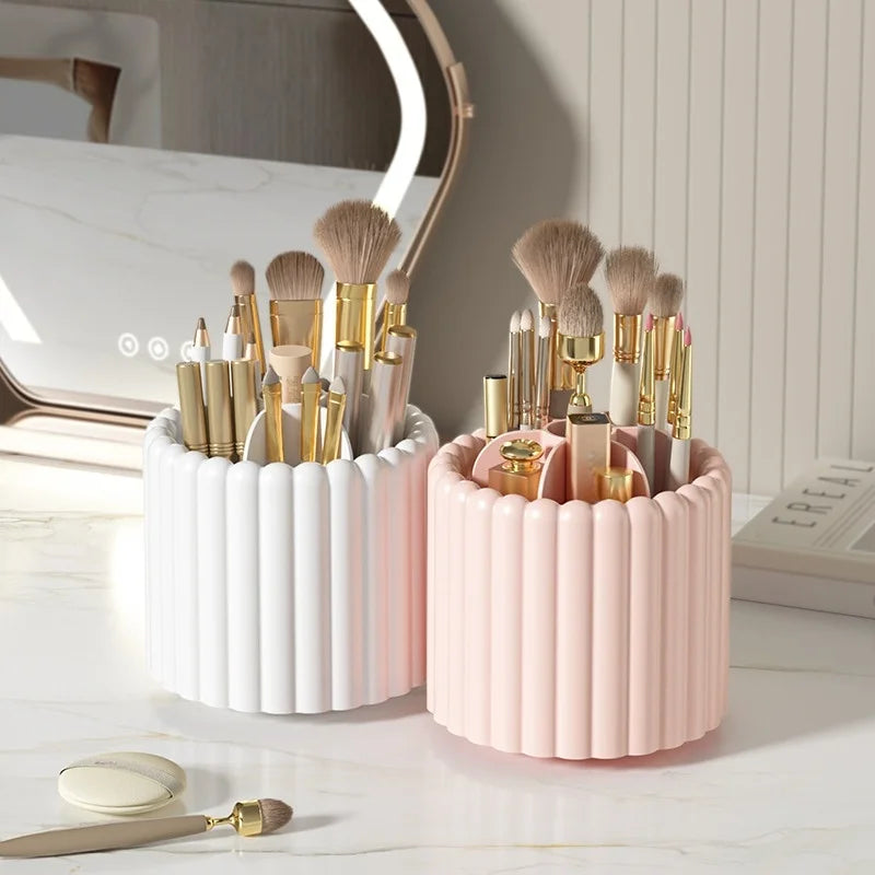 360° Spinning Makeup Brush Holder – 7-Slot Organizer Makeup Brush Organizer Babs