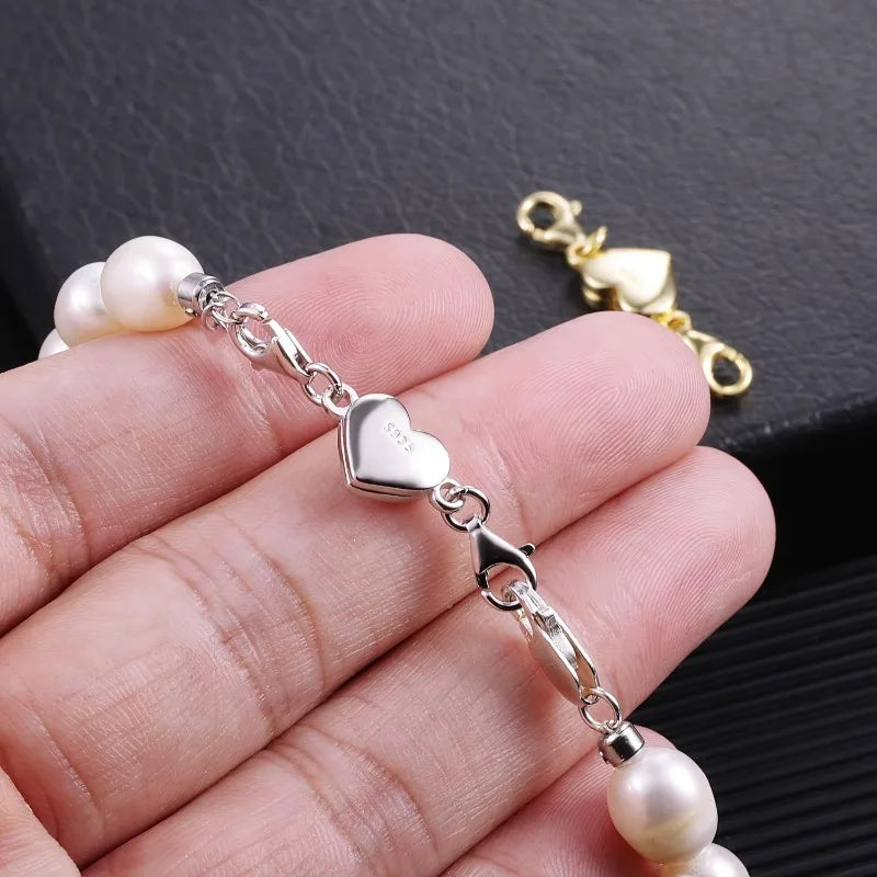 Heart Magnetic Necklace Clasp – Lobster Jewelry Connector Jewelry Clasp Connector Babs