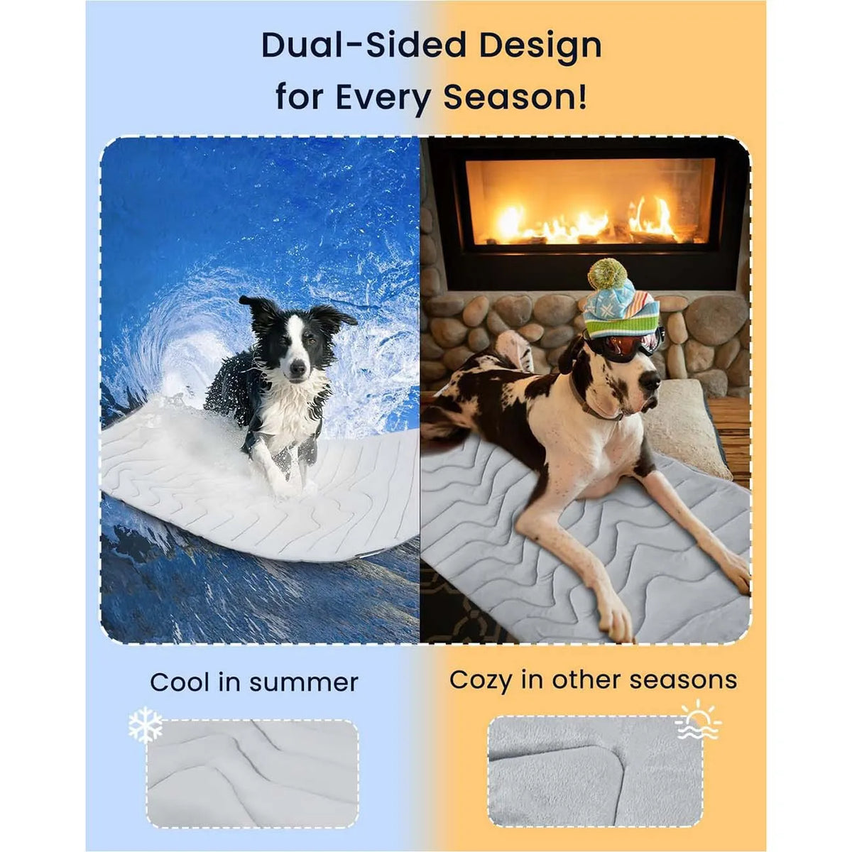 Reusable Pet Cooling Mat – Self-Cooling Pad for Dogs & Cats Pet Cooling Mat Babs