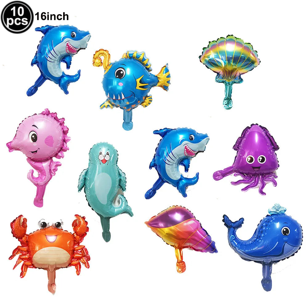 Under the Sea Birthday Party Supplies – Ocean Theme Decor Set Party Supply Set Babs Silver