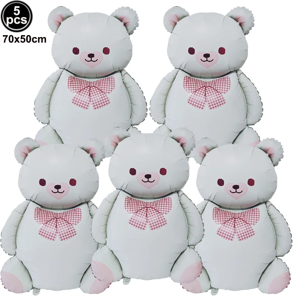 35-Inch Little Bear Foil Balloon – Baby Shower & Party Decor Foil Party Balloon Babs army green As picture show