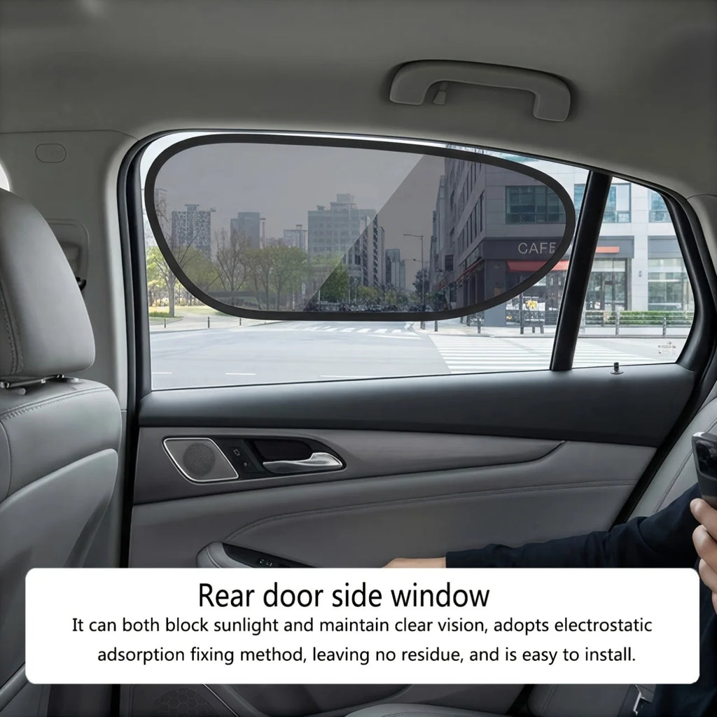 2-Pack Car Window Sunshade – Static Cling, Easy Install Car Window Sunshade Babs
