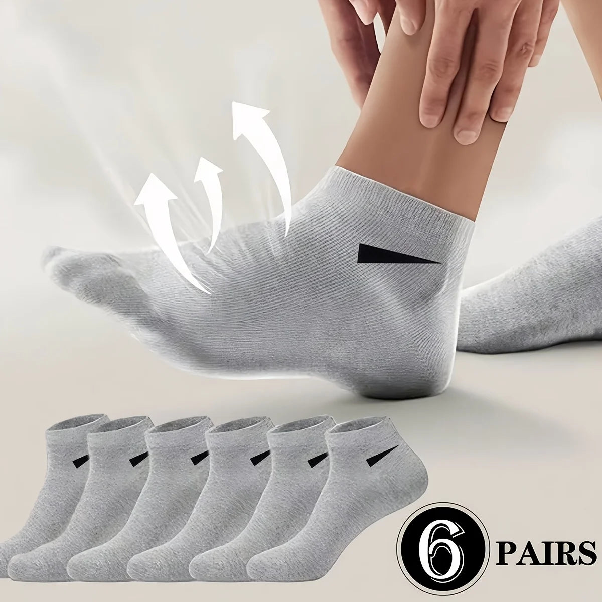 Unisex Low Cut Invisible Socks – Moisture Wicking | 6 & 12 Pack Invisible Ankle Socks Babs 6 pairs