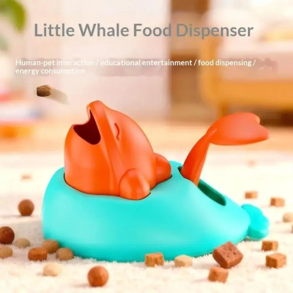Whale Pet Treat Dispenser Puzzle Toy – Slow Feeder for Dogs & Cats Pet Puzzle Feeder Babs