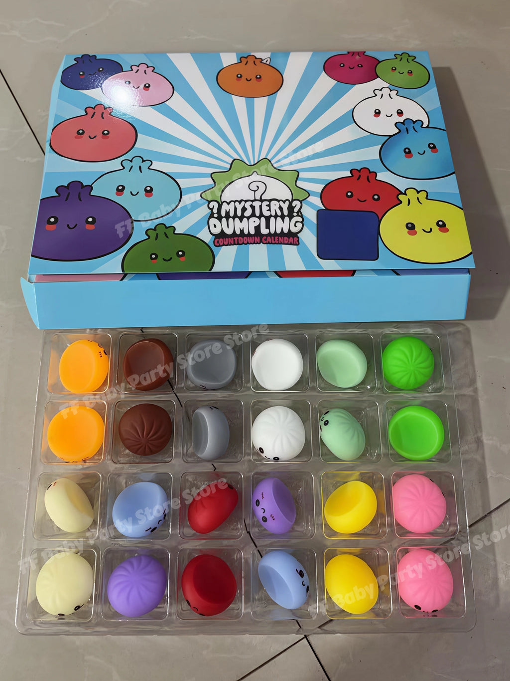 2026 Squishy Advent Calendar – 24-Day Xmas Blind Box Fidget Squishy Advent Calendar Babs