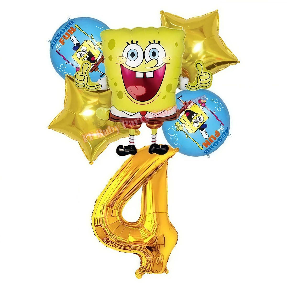 Cartoon Kids Birthday Party Decoration Set – Balloons, Backdrop & More Kids Party Decoration Set Babs 6pcs balloons-4