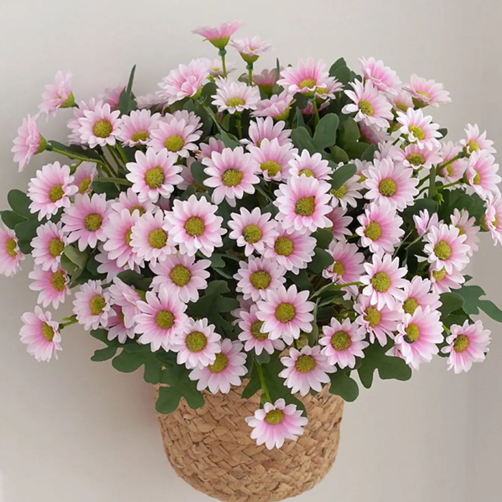 Silk Daisy Artificial Flowers for Home, Wedding & Party Decor Artificial Silk Flowers Babs