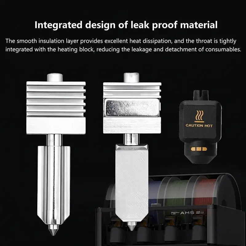 All-Metal 3D Printer Hotend Kit 0.2–0.8mm Hardened Nozzle 3D Printer Hotend Babs