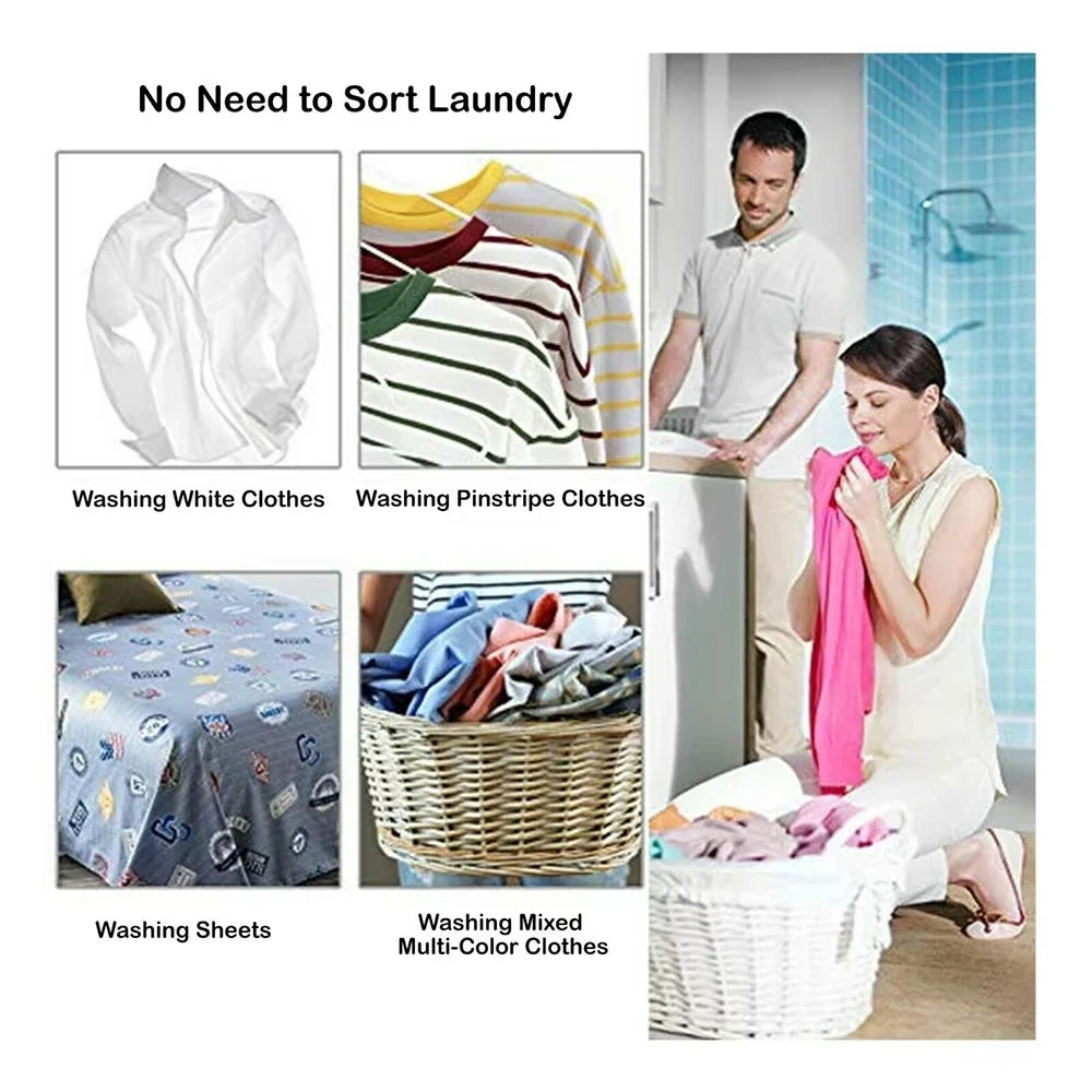 Color Catcher Laundry Sheets 50/100 Pcs – Anti-Stain & Dye Trap Laundry Color Catcher Babs