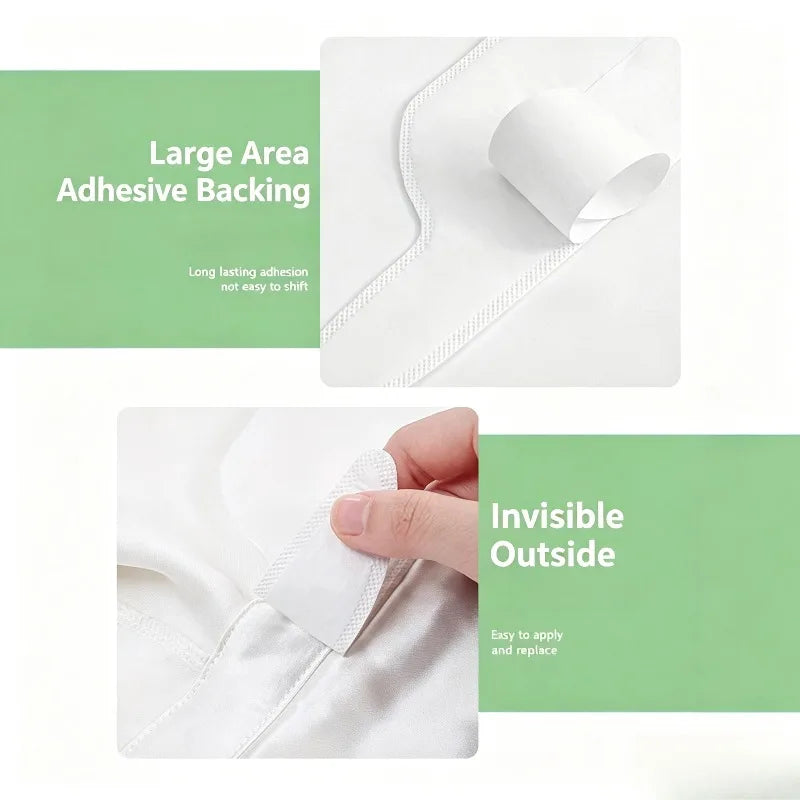 10-Pack Disposable Collar Sweat Pads – Shirt & Hat Protector Collar Sweat Pads Babs