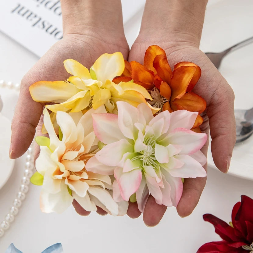 Silk Lotus Artificial Flowers 10/20pcs | Wedding & Home Décor Artificial Silk Flowers Babs