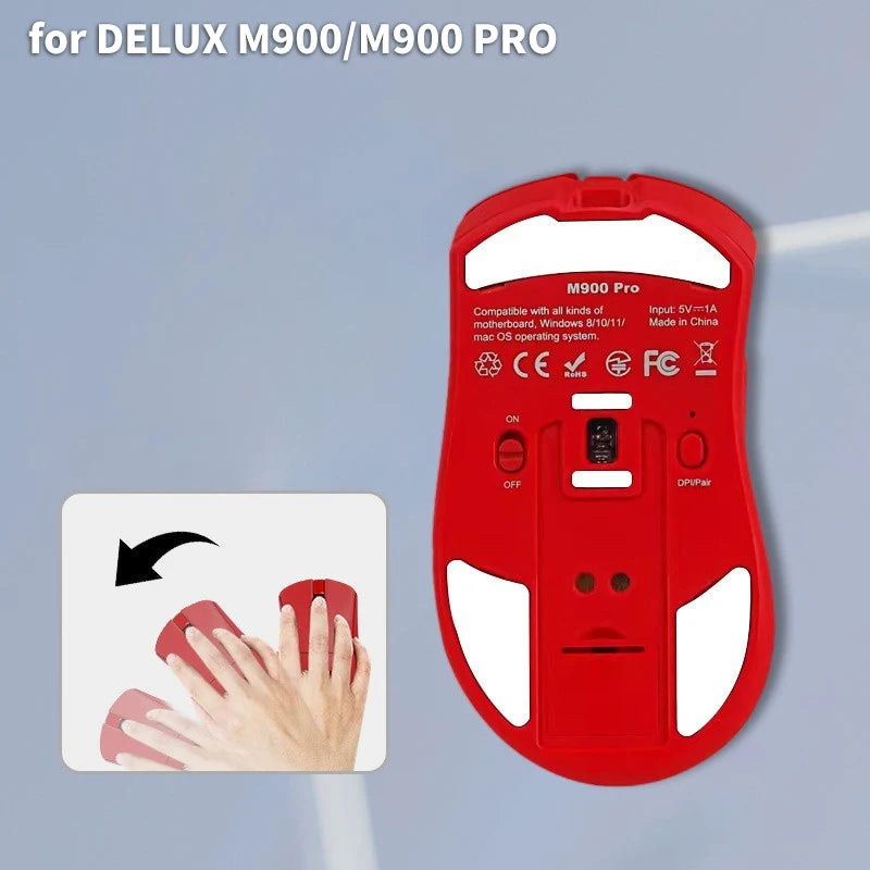Mouse Feet Stickers for DELUX M900/M900 Pro | Non-Slip Skates Mouse Feet Stickers Babs