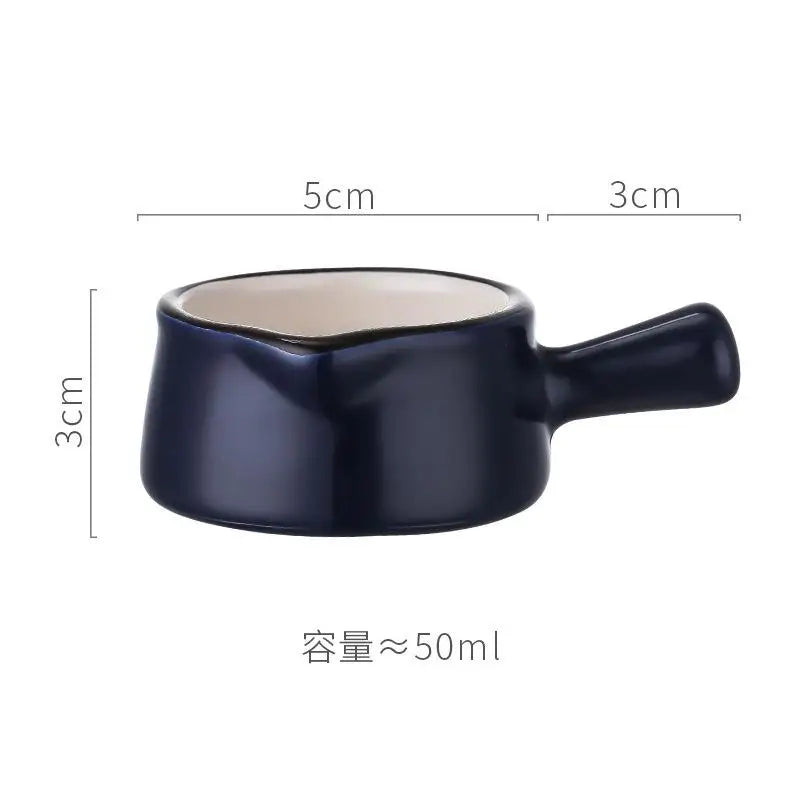 Ceramic Dipping Bowl – Sauce & Seasoning Dish for Kitchen Ceramic Dipping Bowl Babs black