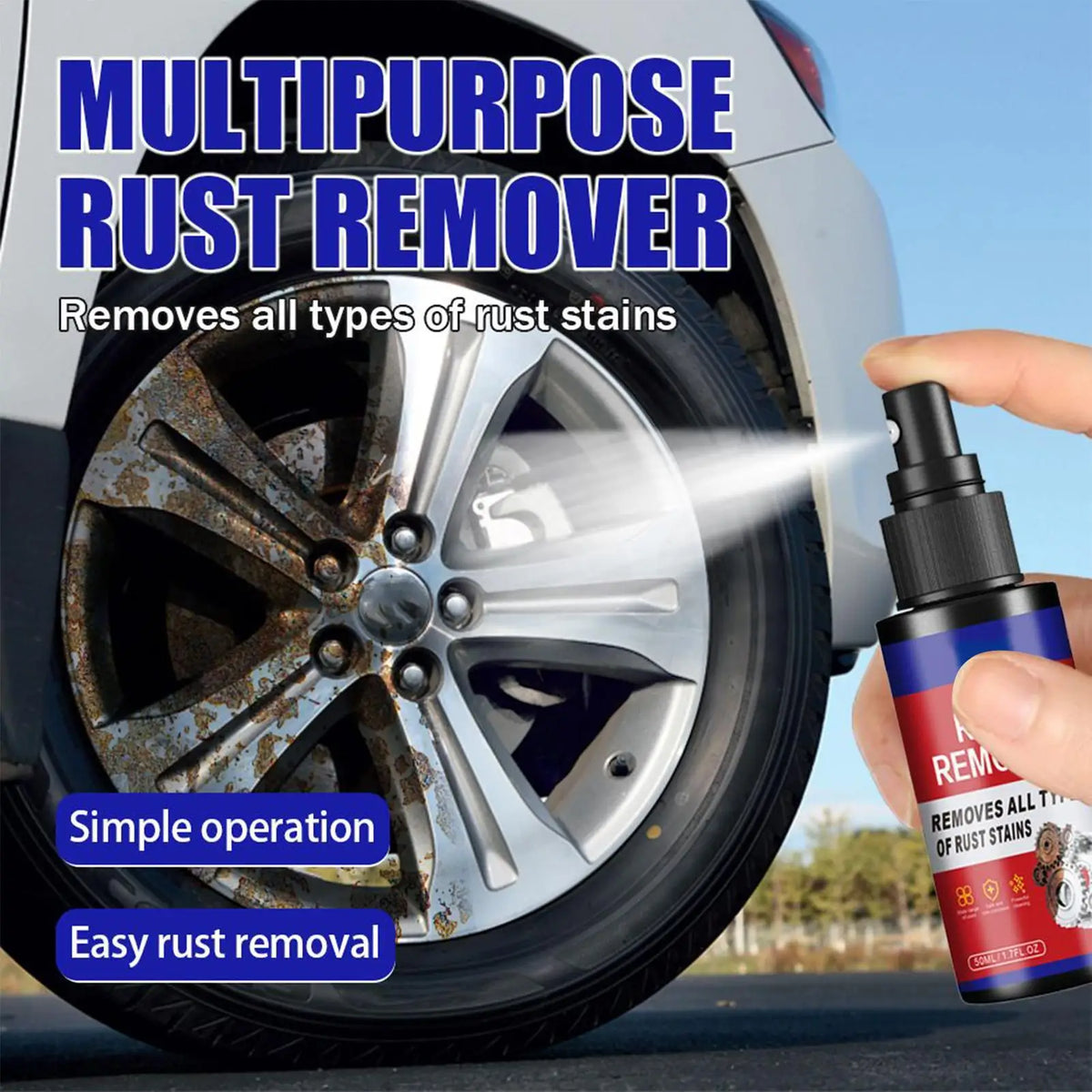 Heavy-Duty Car Rust Remover Spray – Metal Cleaner & Protector Rust Remover Spray Babs