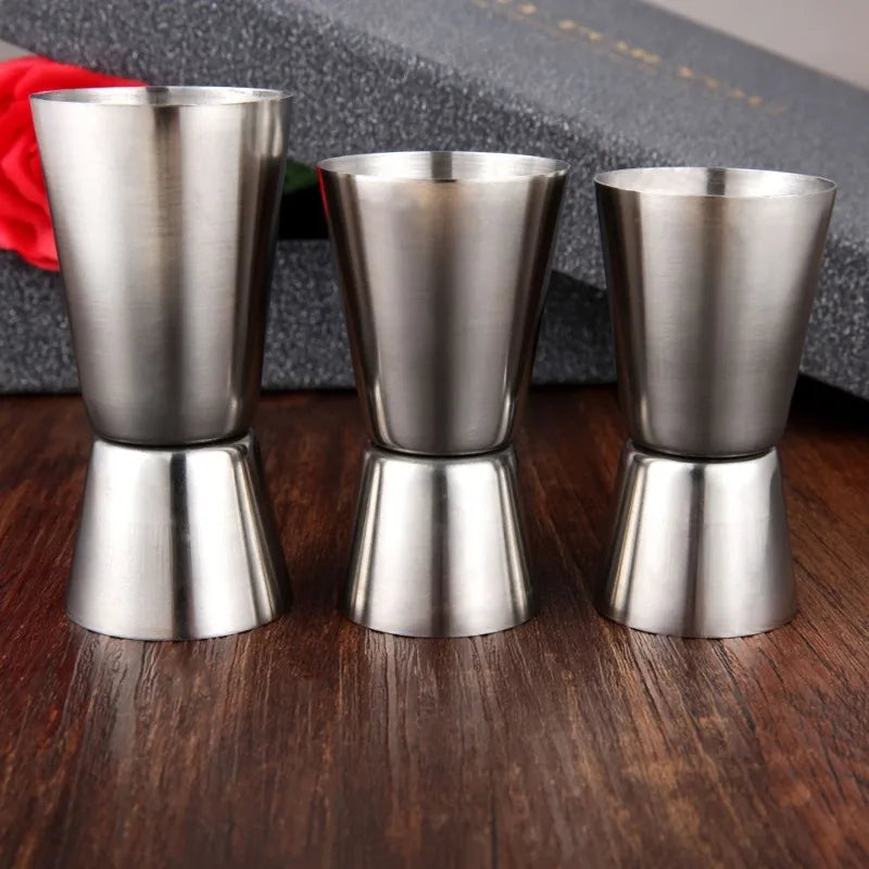 3-Piece Stainless Steel Double Jigger Set – 15/30 20/40 25/50ml Cocktail Jigger Set Babs