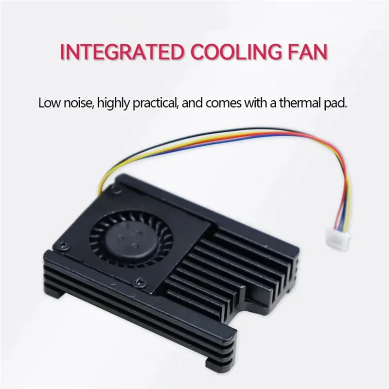Raspberry Pi CM5 Cooling Fan & Heatsink – PWM Speed Control SBC Cooling Fan Babs