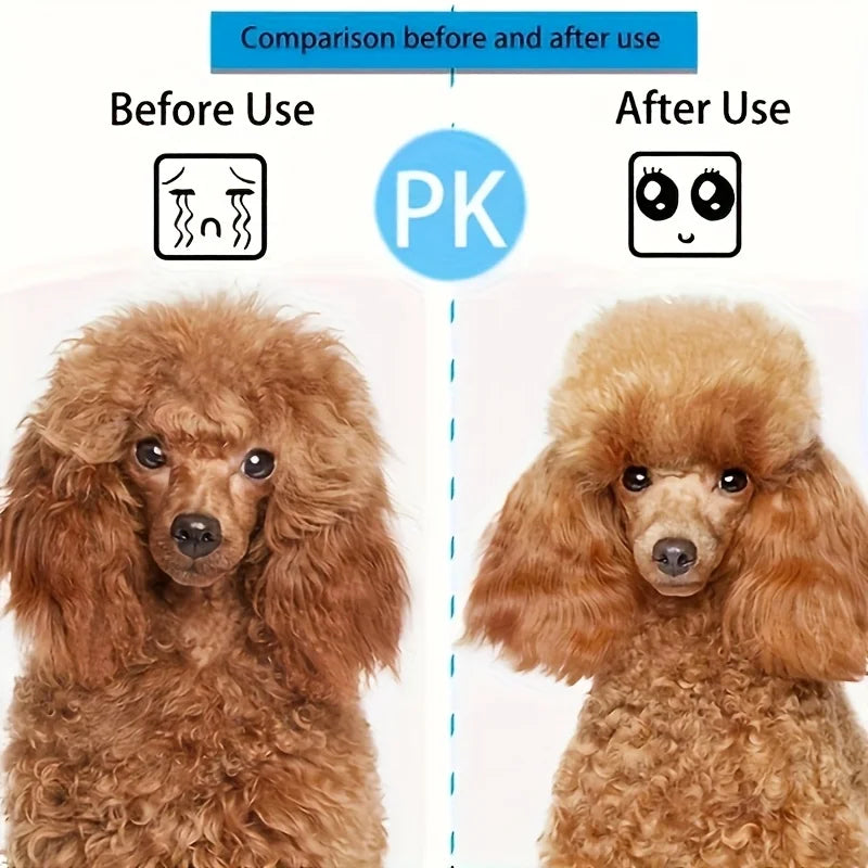 Pet Brush Easy-Clean Button | Detangling Dog Massage Comb Dog Grooming Brush Babs