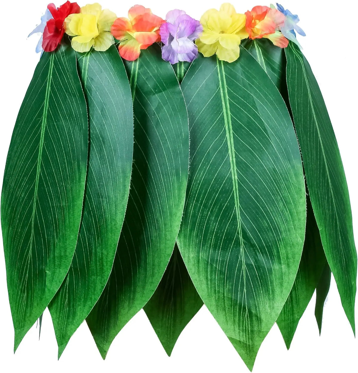 10-Piece Hawaiian Hula Skirt & Leis Set – Luau Party Costume Luau Costume Set Babs