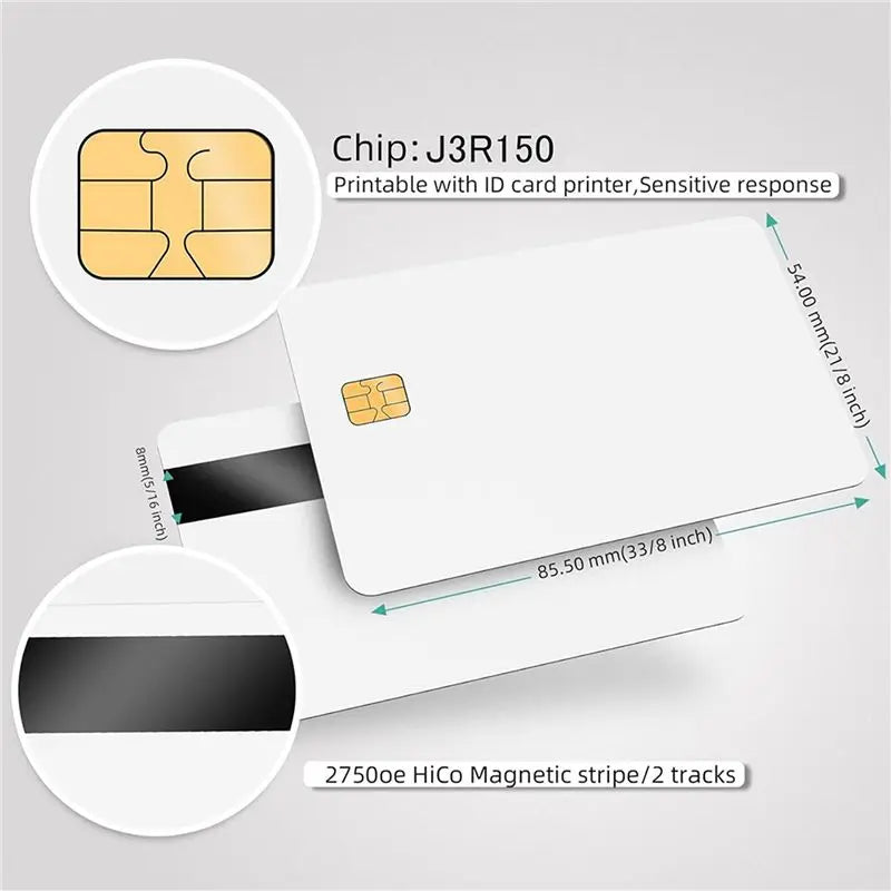 JCOP4 J3R150 Unfused Java Dual Interface Smart Card EMV 3-Pack Java Smart Card Babs