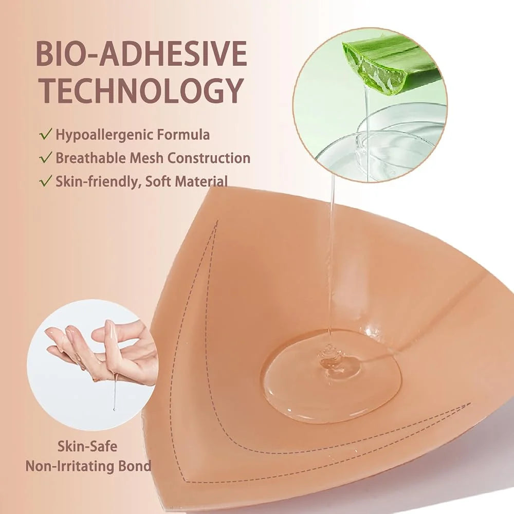 Triangle Push-Up Bra Pads & Sticky Bikini Inserts + Nipple Covers Bra Pads & Inserts Babs