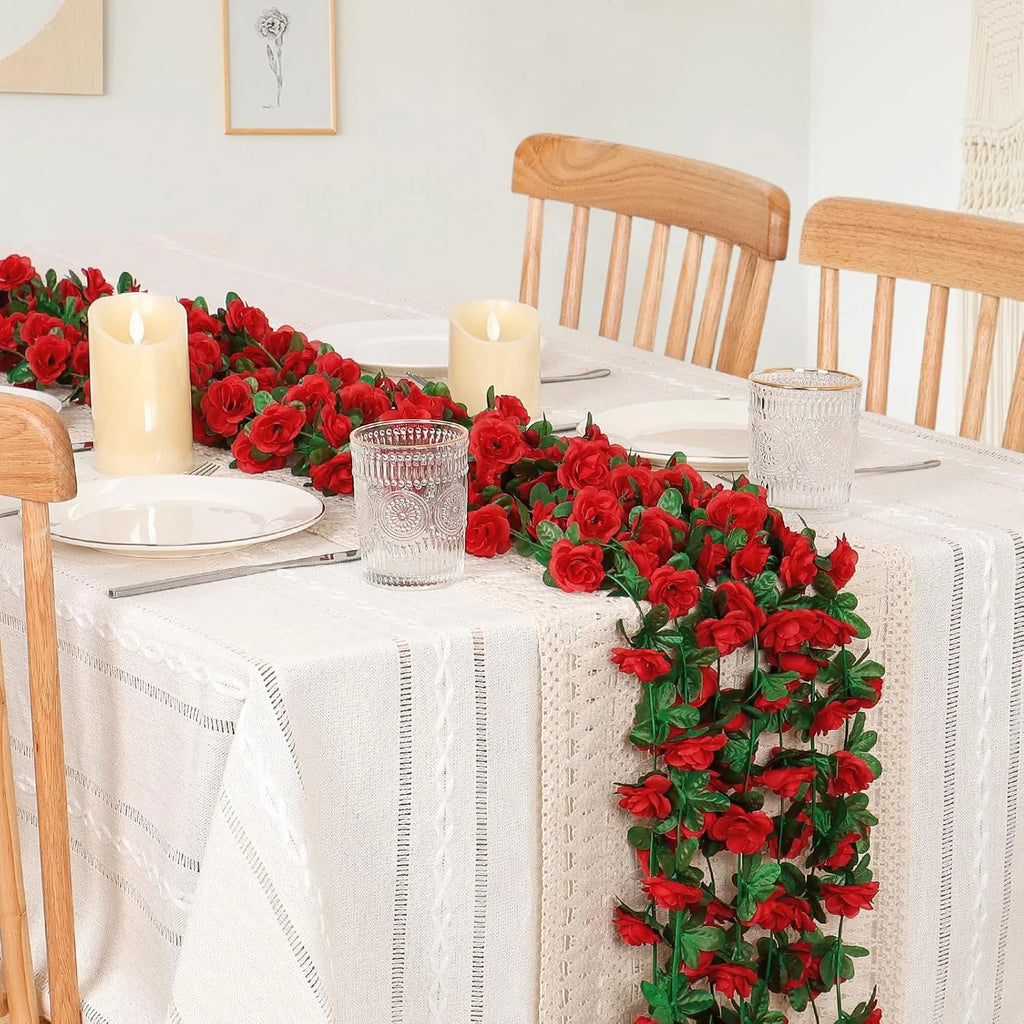 Artificial Silk Rose Garland – Wedding Wreath & Home Decor Artificial Flower Garland Babs